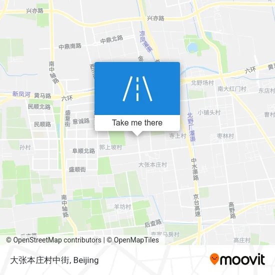 大张本庄村中街 map