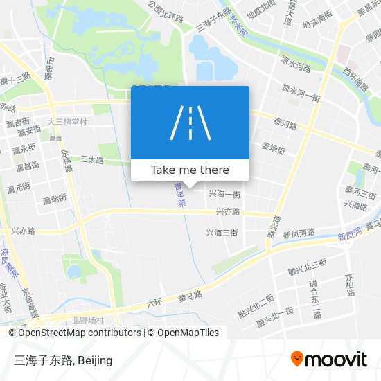 三海子东路 map