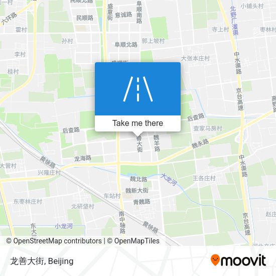 龙善大街 map