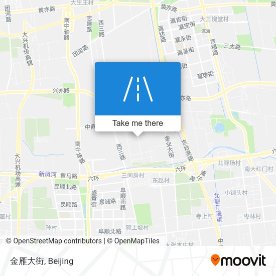 金雁大街 map