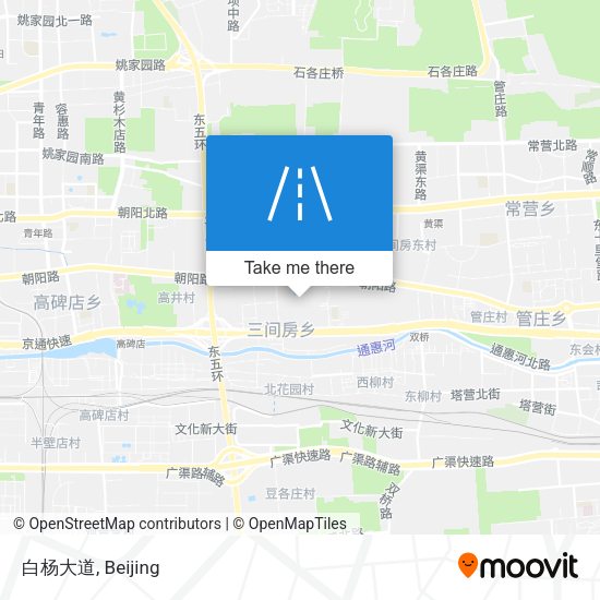 白杨大道 map