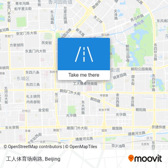 工人体育场南路 map
