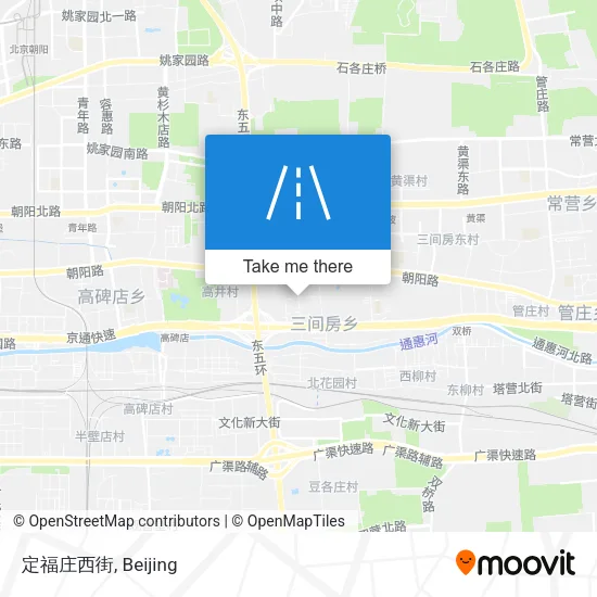 定福庄西街 map