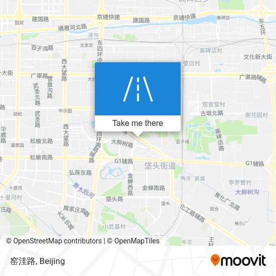 窑洼路 map