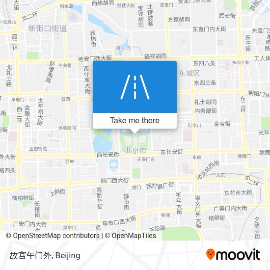 故宫午门外 map