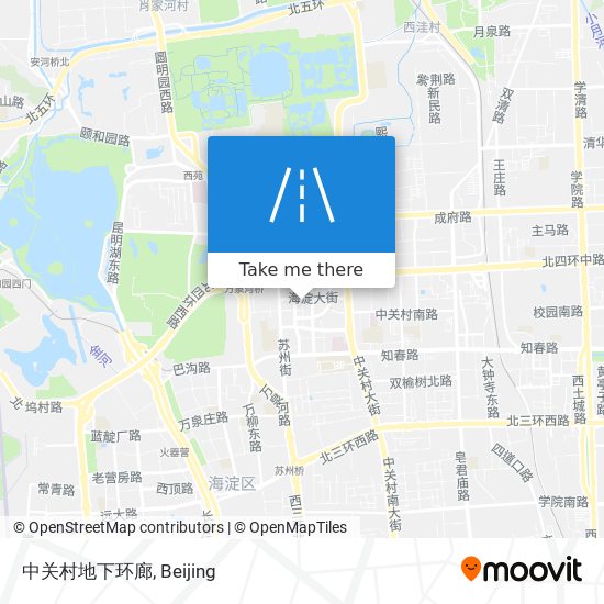 中关村地下环廊 map