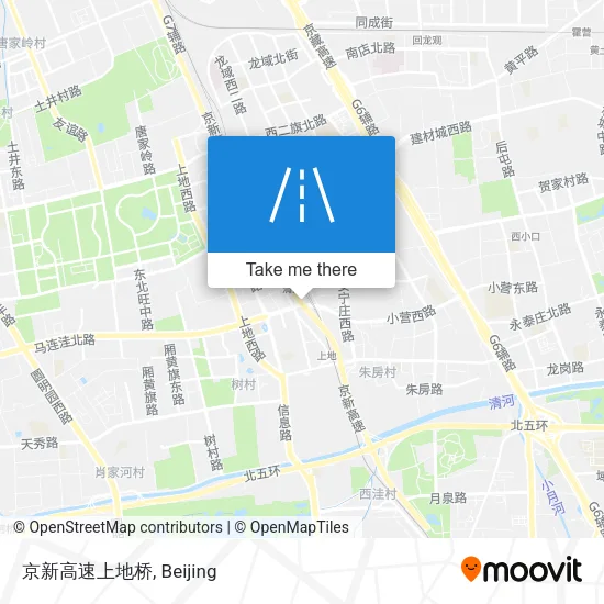 京新高速上地桥 map