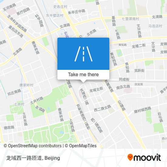 龙域西一路匝道 map