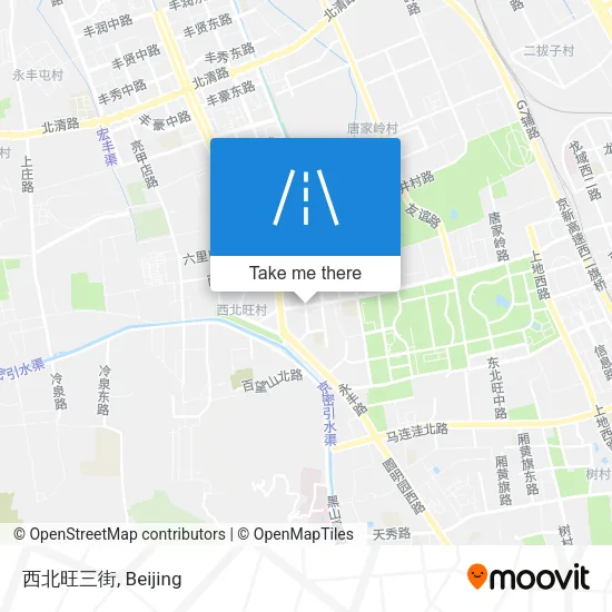 西北旺三街 map