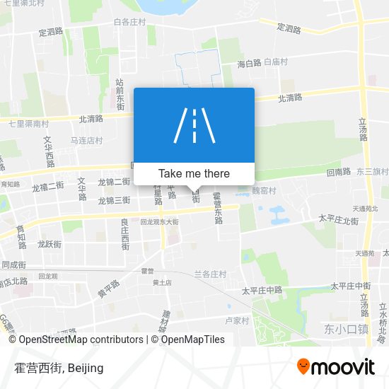霍营西街 map