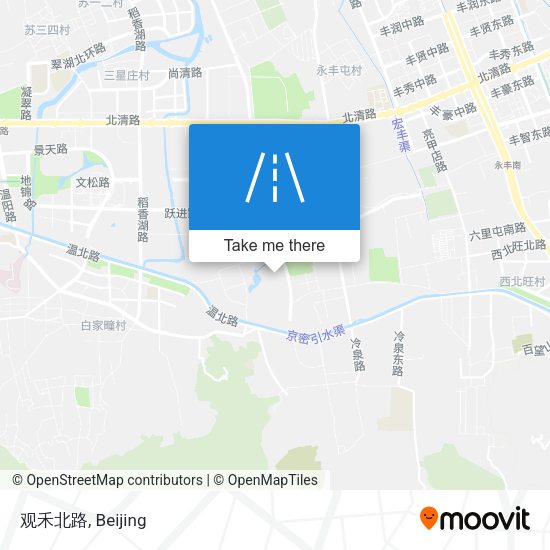 观禾北路 map