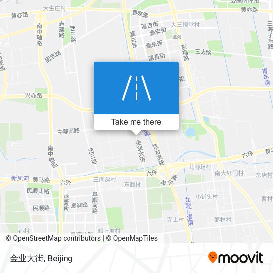 金业大街 map