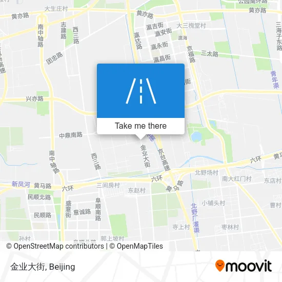 金业大街 map