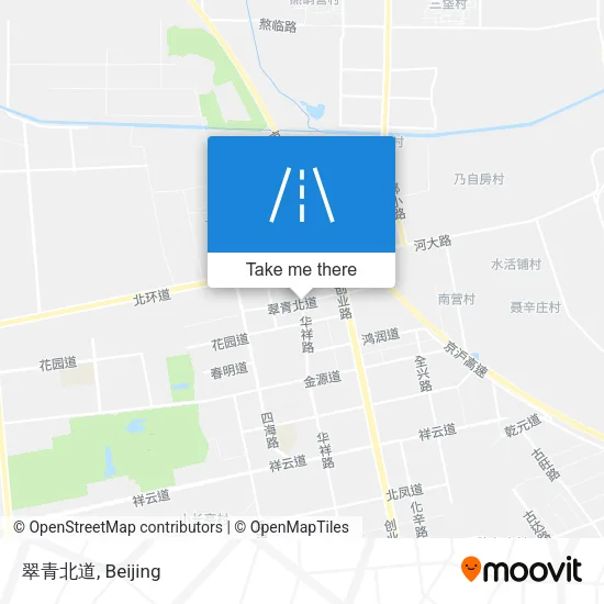 翠青北道 map