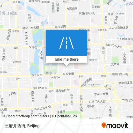 王府井西街 map