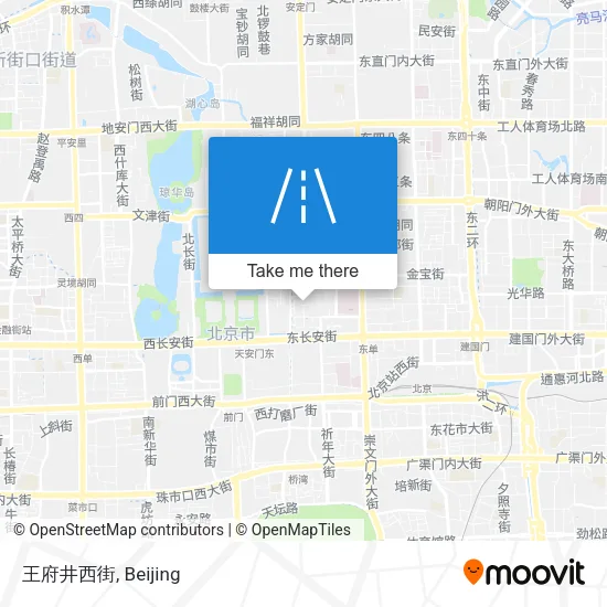 王府井西街 map