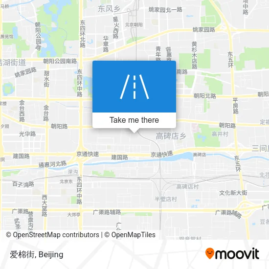 爱棉街 map