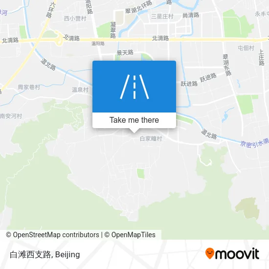 白滩西支路 map