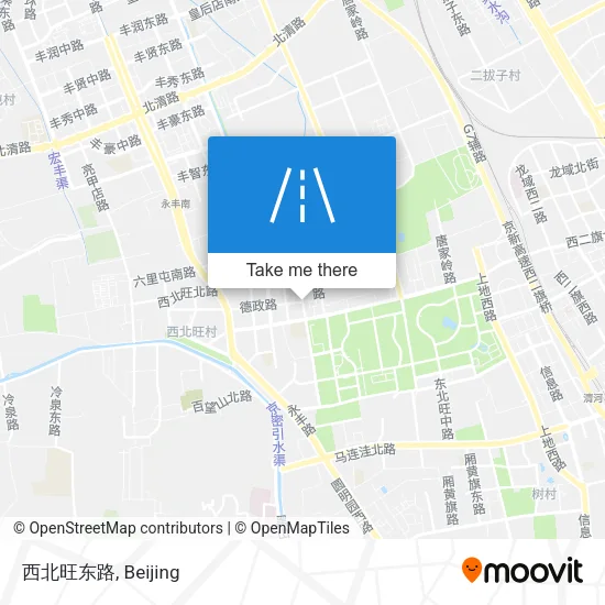 西北旺东路 map