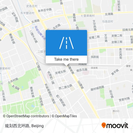 规划西北环路 map