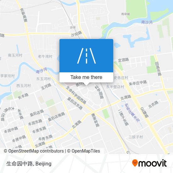 生命园中路 map