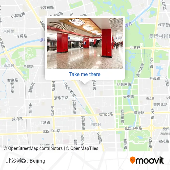 北沙滩路 map