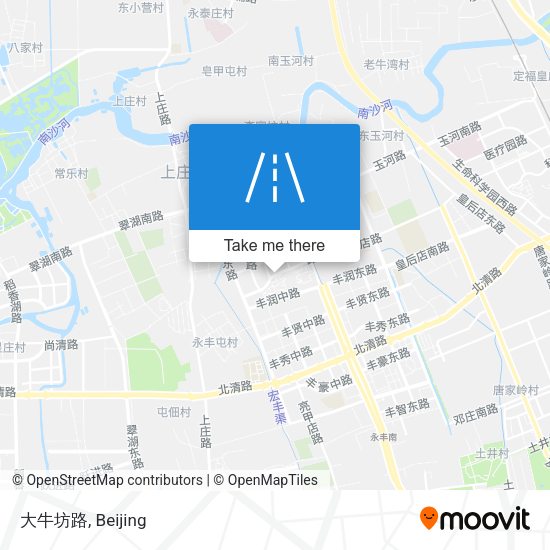 大牛坊路 map