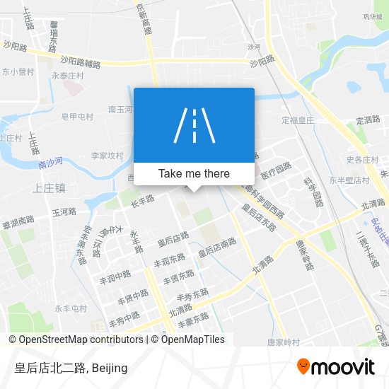 皇后店北二路 map