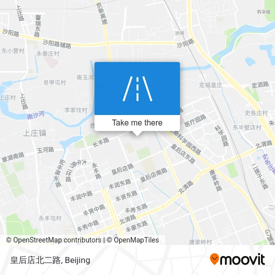 皇后店北二路 map