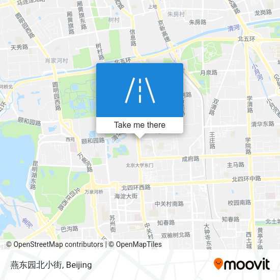 燕东园北小街 map
