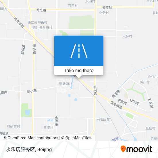 永乐店服务区 map