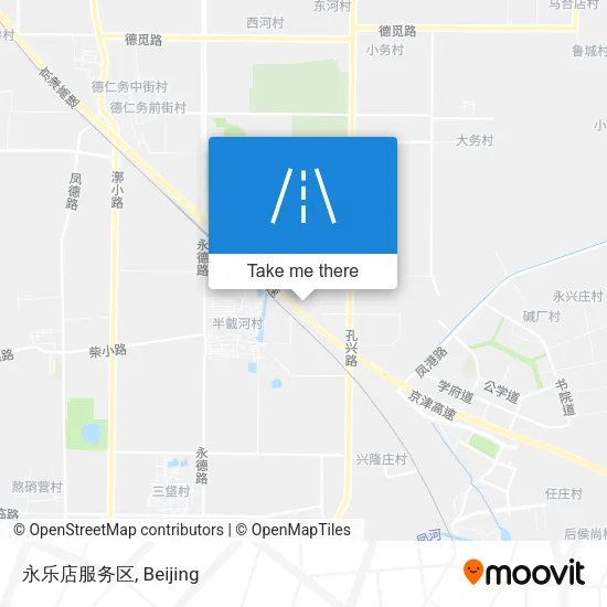 永乐店服务区 map