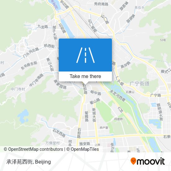 承泽苑西街 map