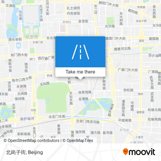 北岗子街 map