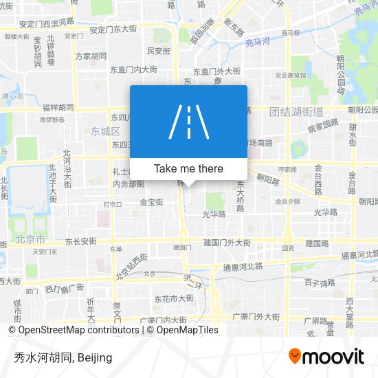 秀水河胡同 map