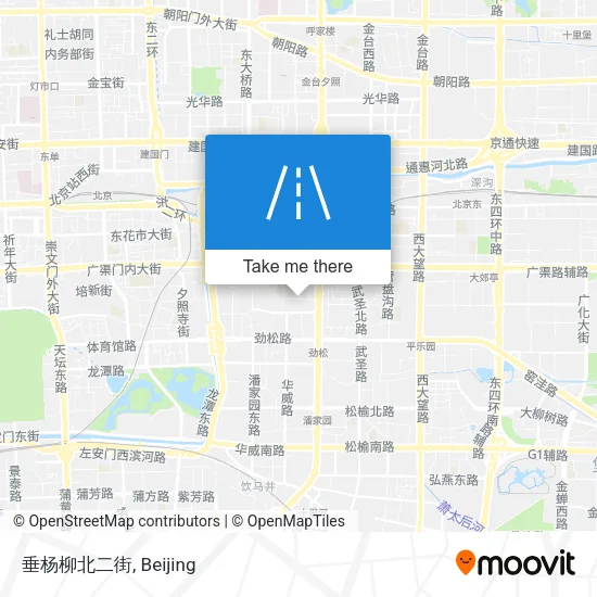 垂杨柳北二街 map