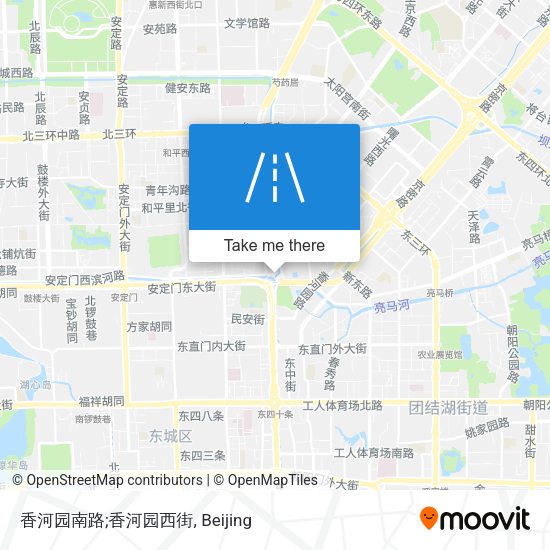 香河园南路;香河园西街 map
