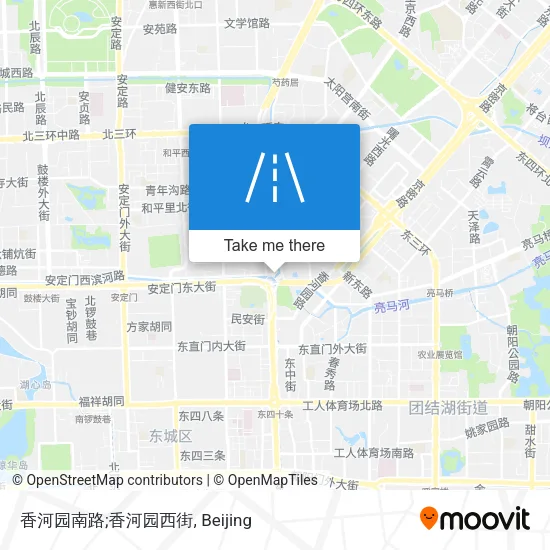 香河园南路;香河园西街 map