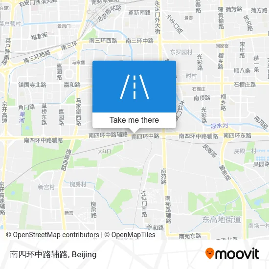 南四环中路辅路 map