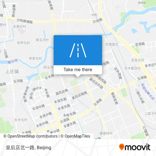 皇后店北一路 map