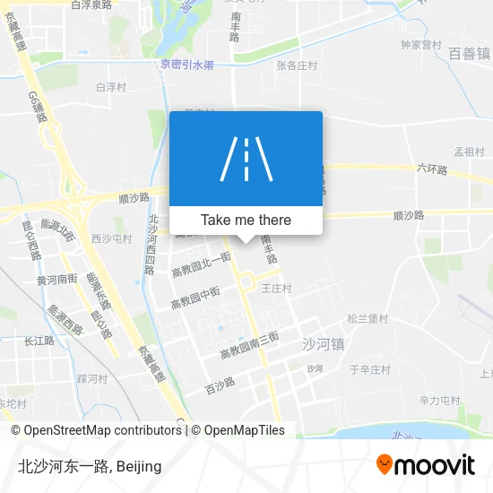 北沙河东一路 map
