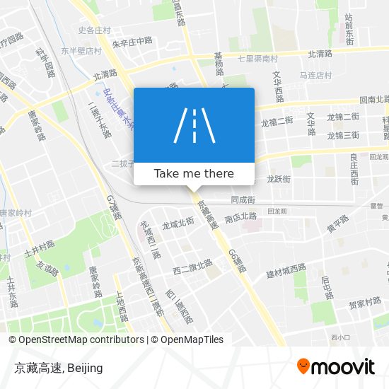 京藏高速 map