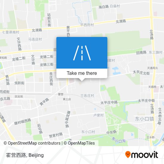 霍营西路 map