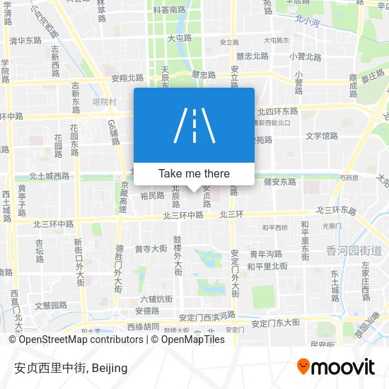 安贞西里中街 map