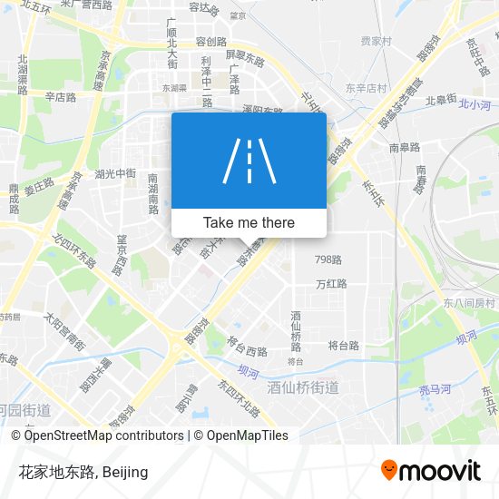 花家地东路 map