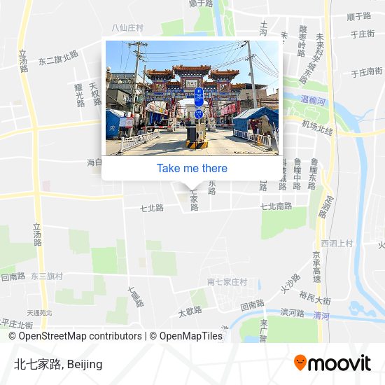 北七家路 map