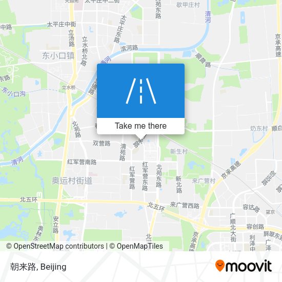 朝来路 map