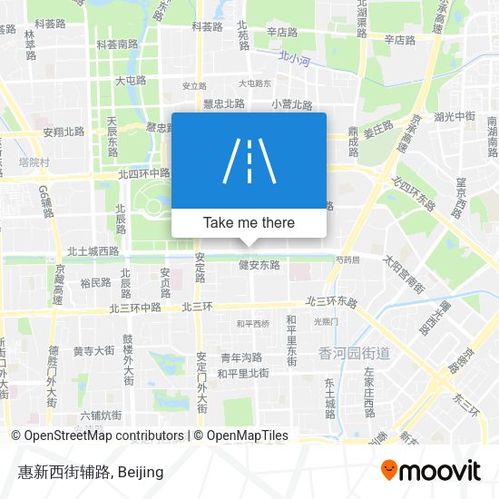 惠新西街辅路 map