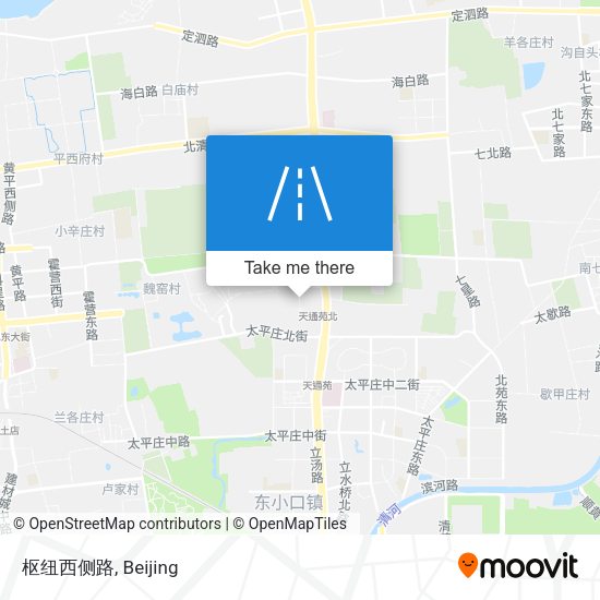 枢纽西侧路 map