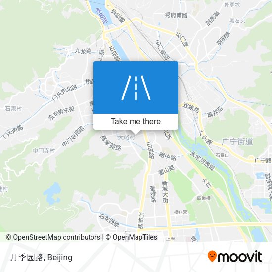 月季园路 map